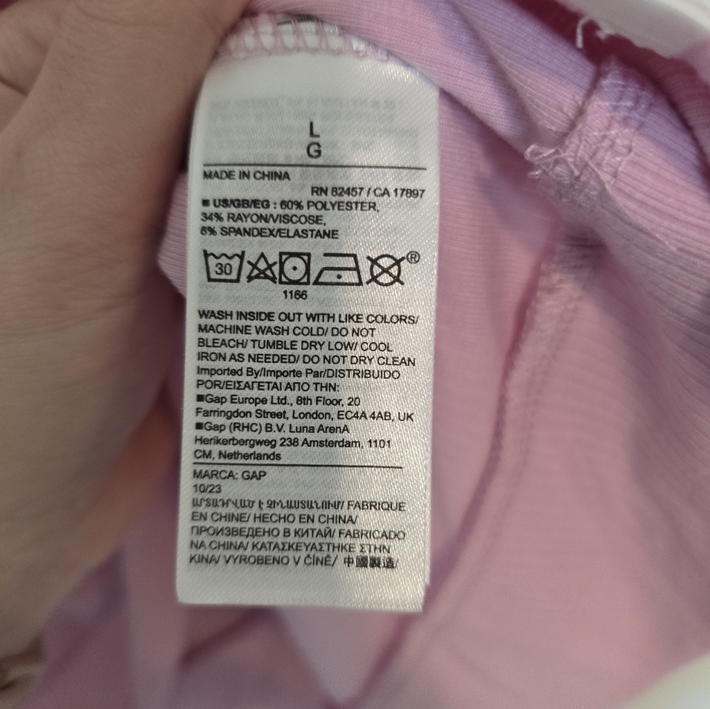 NWT Gap Body Cropped Ribbed Top - Picture 5 of 6